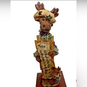 Boyds Bears - Siegfried and Egon.The Sign Folkstone Collectible Moose
